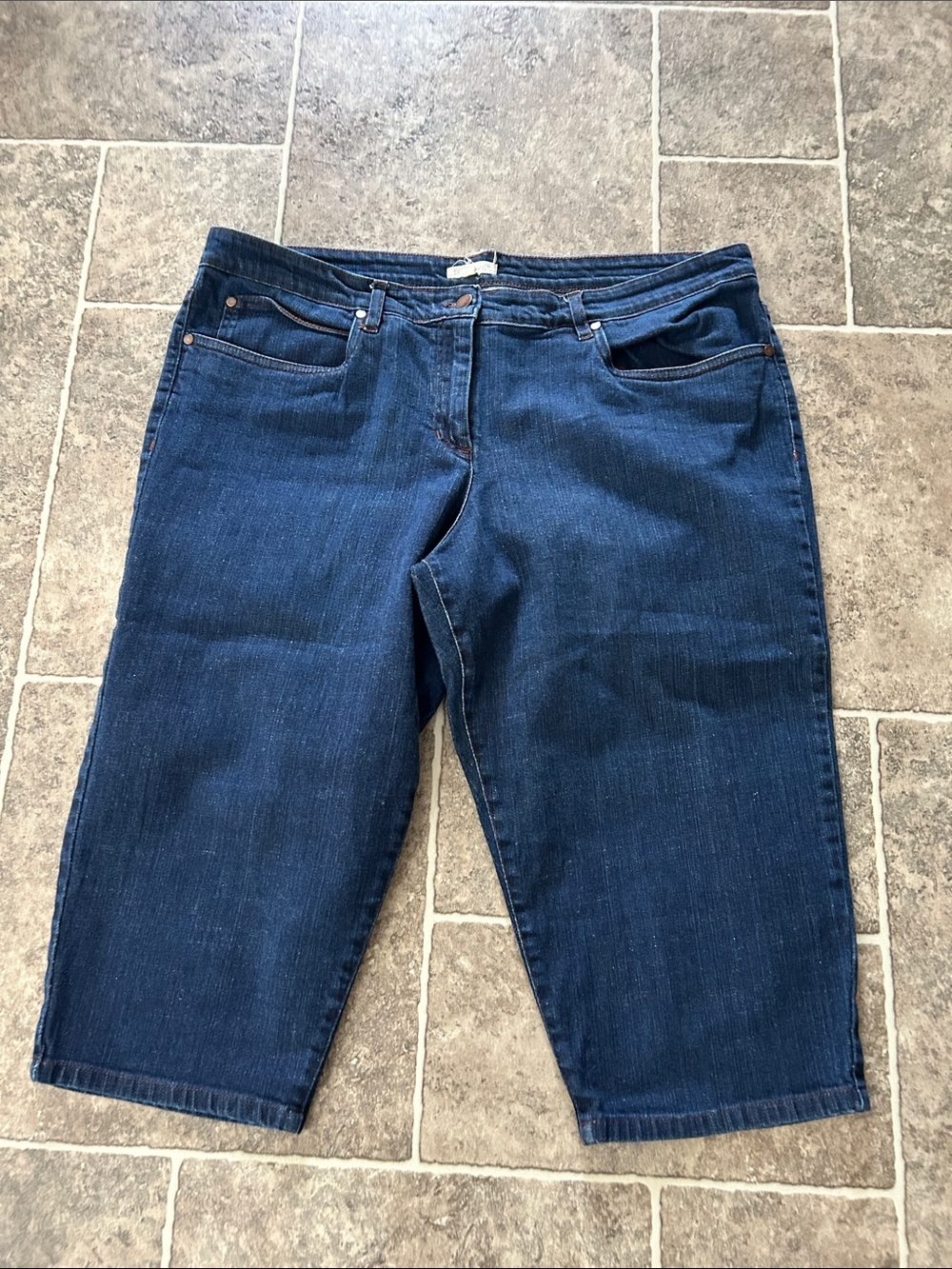 Eileen Fisher Classic Dark Blue Women’s Bermuda Shorts